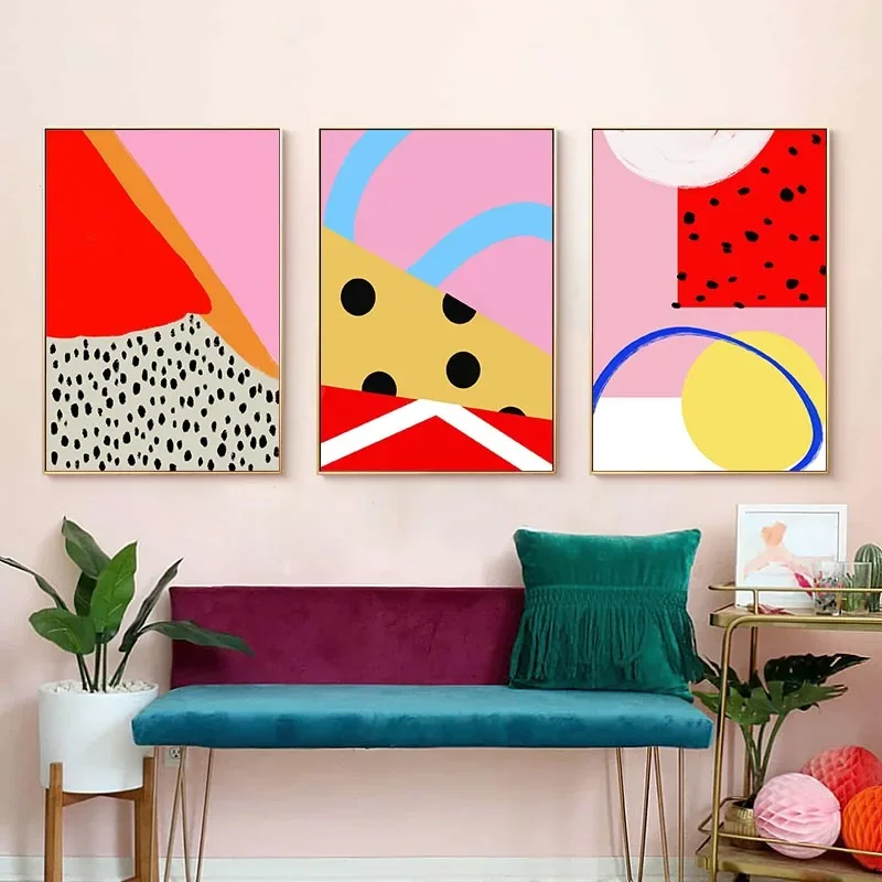 انظر جيدة في كل الأشياء قماش طباعة قماش اللوحة الملصقات الملونة نمط الحياة جدار ديكور فني للمنزل لغرفة المعيشة غير المؤطرة #2