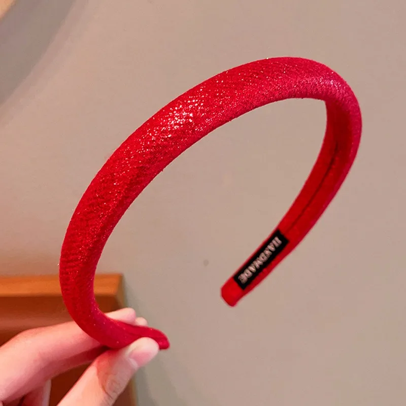 2026 Neues Weihnachts-Weinrotes Haarband für Mädchen, Frauen, Kinder, rutschfest, Plüsch, Pailletten, Samt, Schleife, Strass, Herz, Perle, Bär, Haarreif – Detail 6