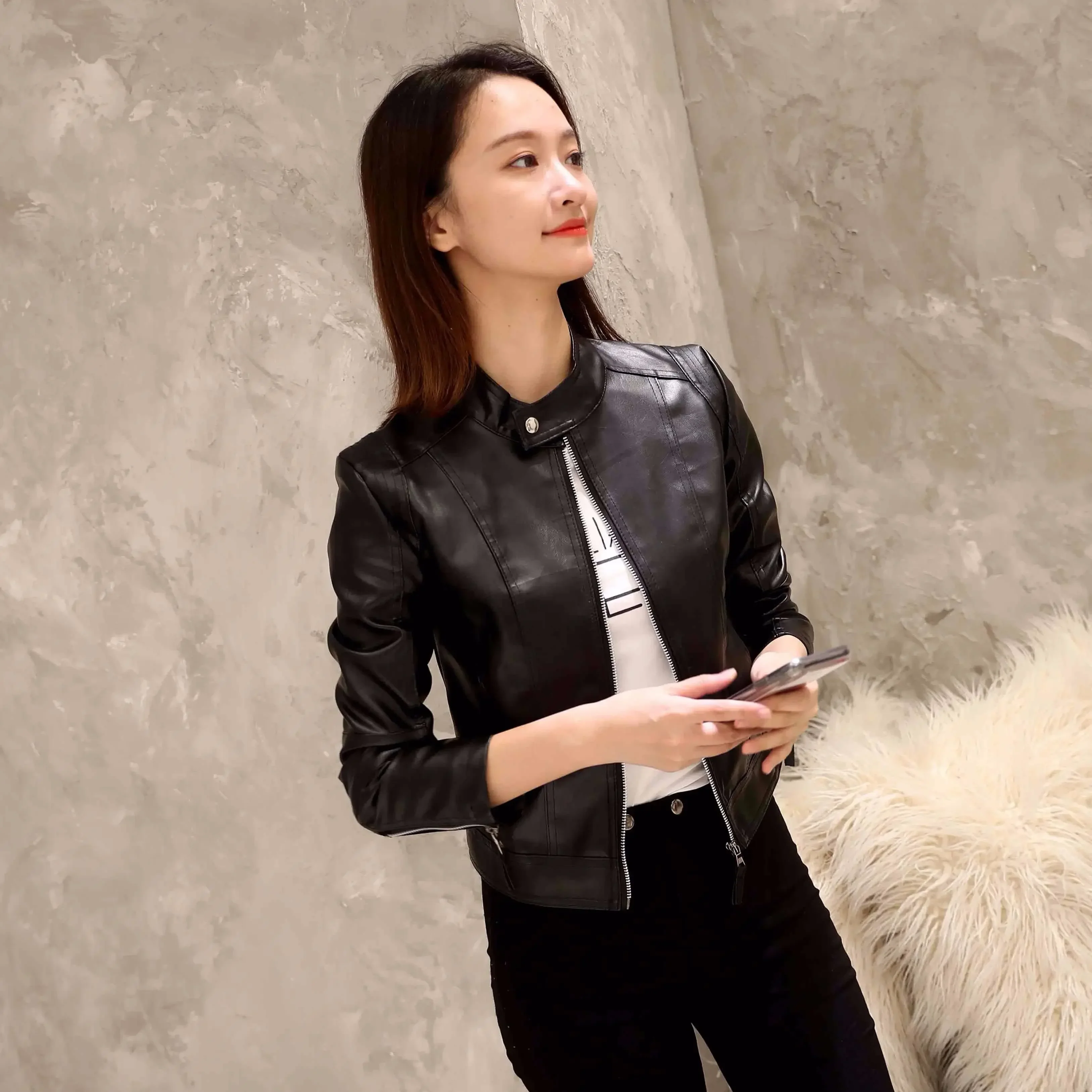 

Female Baseball Aviator Coats Plain Zip-up Women's Bomber Jackets Short Pretty Korean Reviews Clothes 2025 Trend Offer Fashion