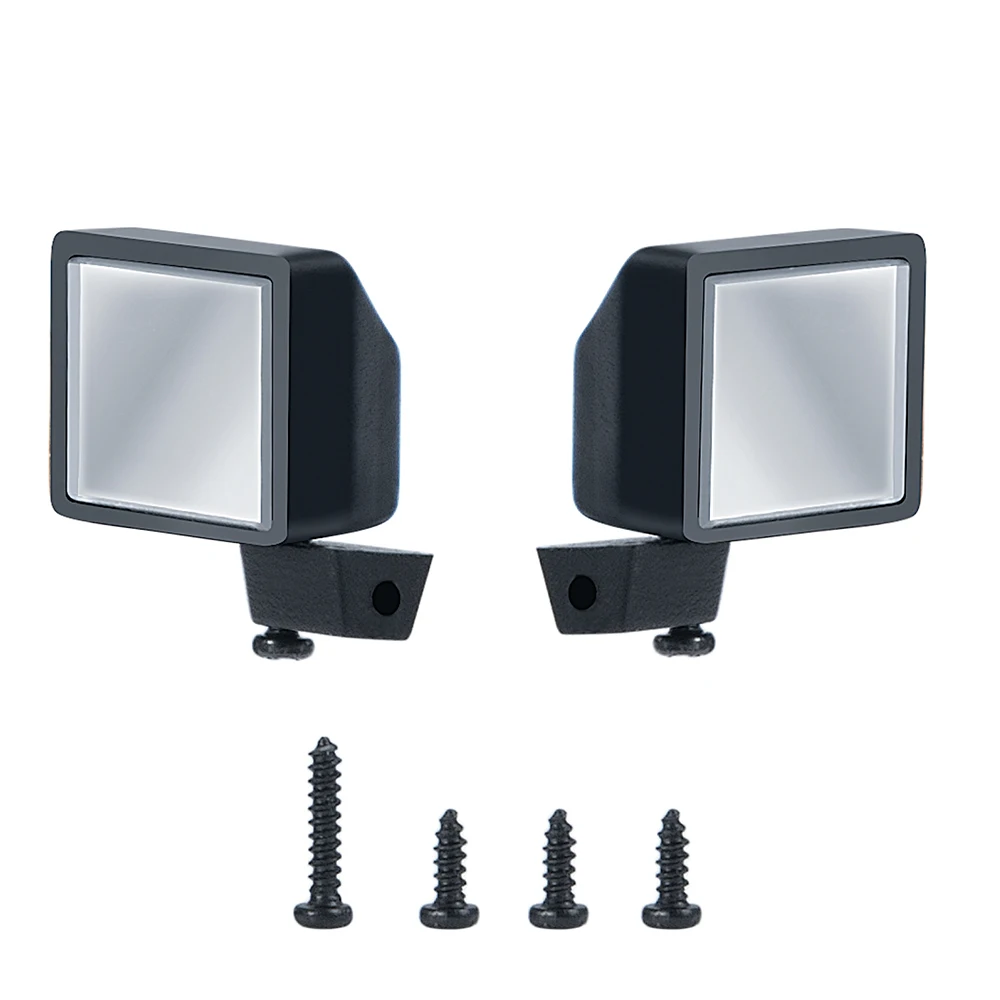 AXSPEED Stainless + Plastic Simulation Rearview Mirror for Axial SCX24 AXI00005 1/24 RC Crawler Car Upgrade Parts Accessories