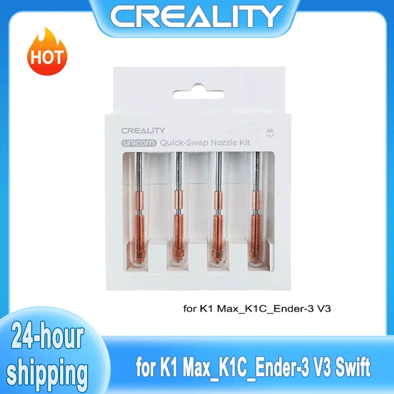 Creality Unicorn Quick-Swap Nozzle Kit for K1 Max_K1C_Ender-3 V3 Swift Installation High-Flow Printing Upgraded