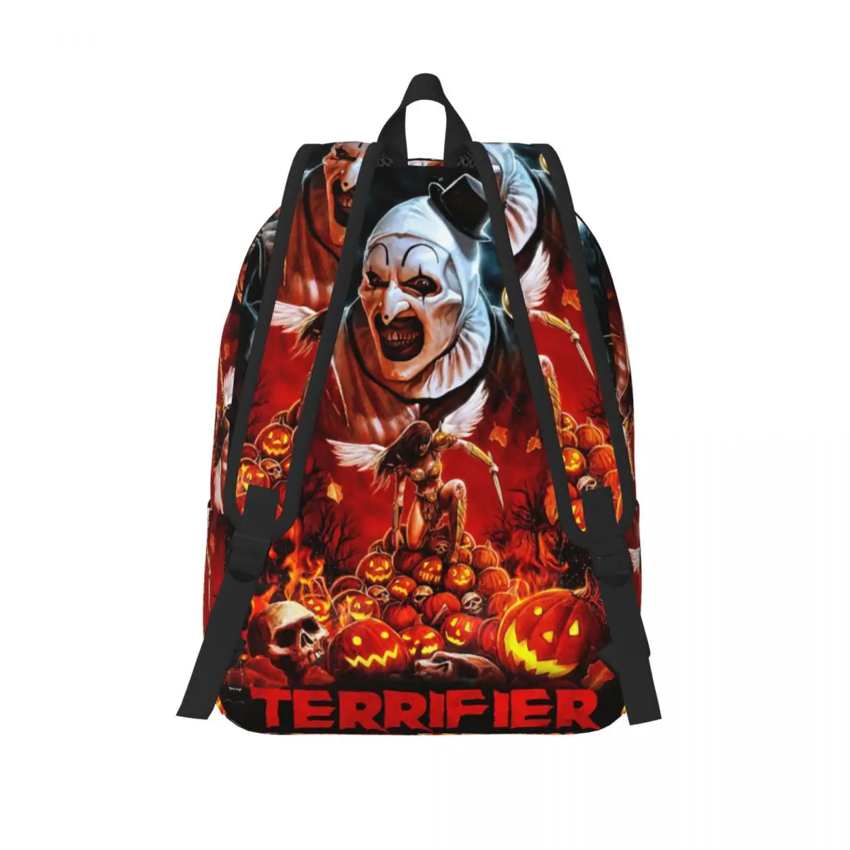 Custom T-Terrifiers Horror Poster Essential Canvas Backpacks Women Men Fashion Bookbag for School College Bags