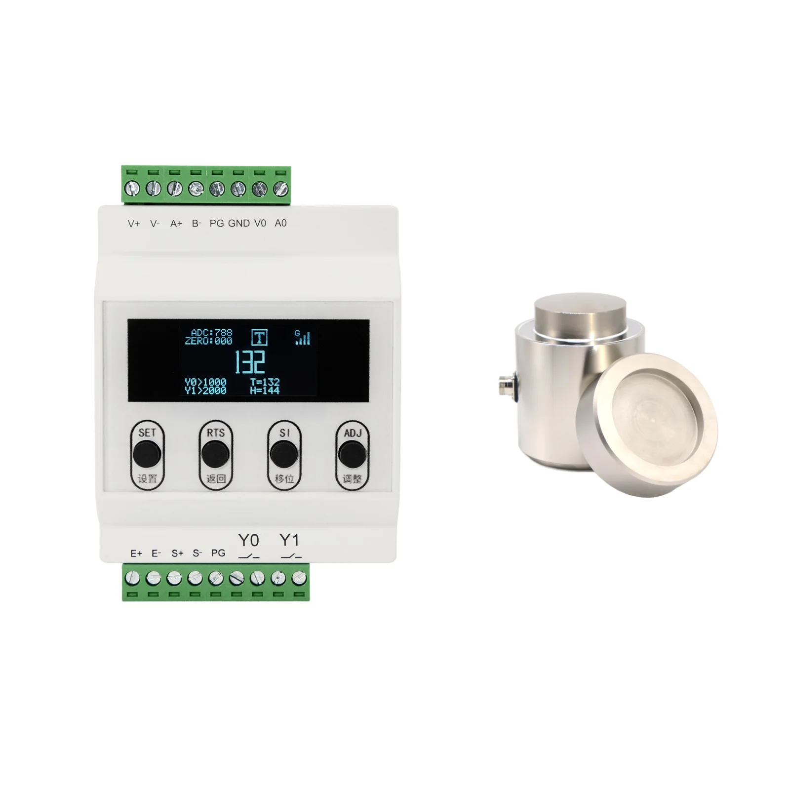 

Column Load Cell Sensor with Transmitter Load Cell Amplifier Test Tension and Compression 10KG 20KG 30KG 50KG 100KG 200KG 300KG