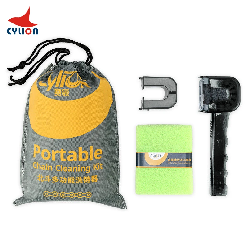 Cylion Bicycle Chain Clean Brush Portable Motorcycle Bike Chain Gear Grunge Brush Cleaner Scrubber Tool Cycling Washer Clean Kit