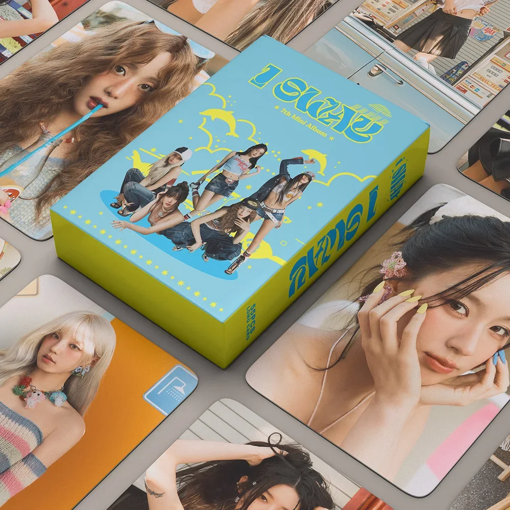 55Pcs (G)I-DLE Idol New Album I SWAY HD Printed Photocards Series Lomo Cards YuQi Minnie SoYeon ShuHua MiYeon Fans Gift