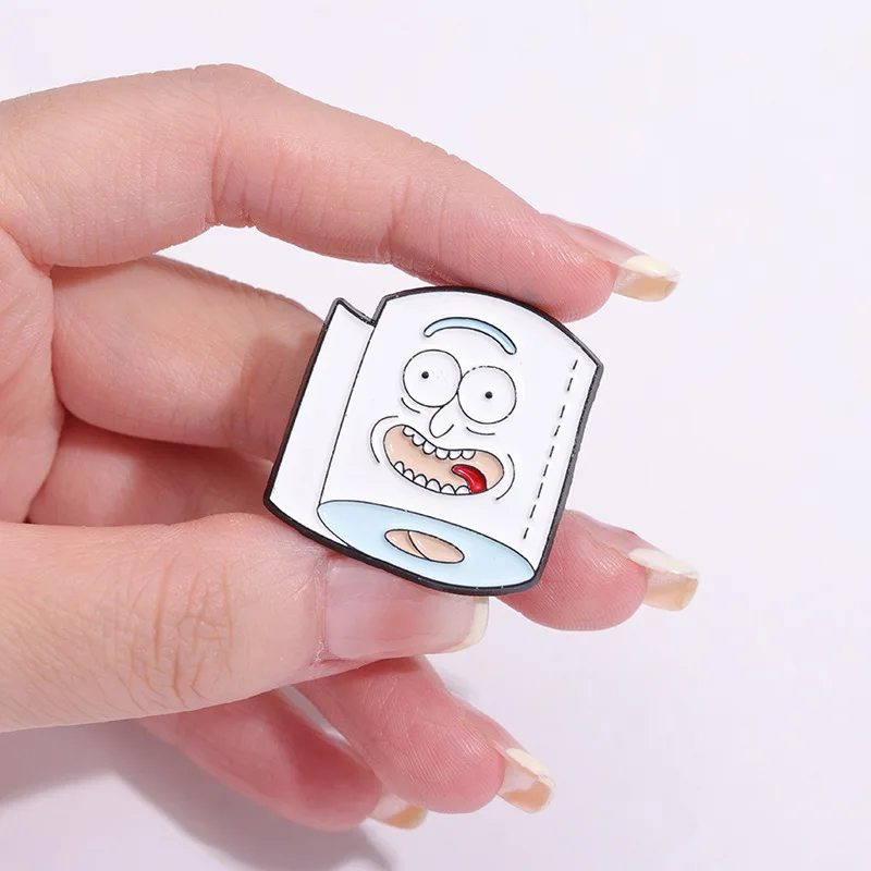 Funny Face Enamel Pins Custom Avocado Pizza Banana Brooches Lapel Badges Cartoon Funny Jewelry Gift Drop Shipping