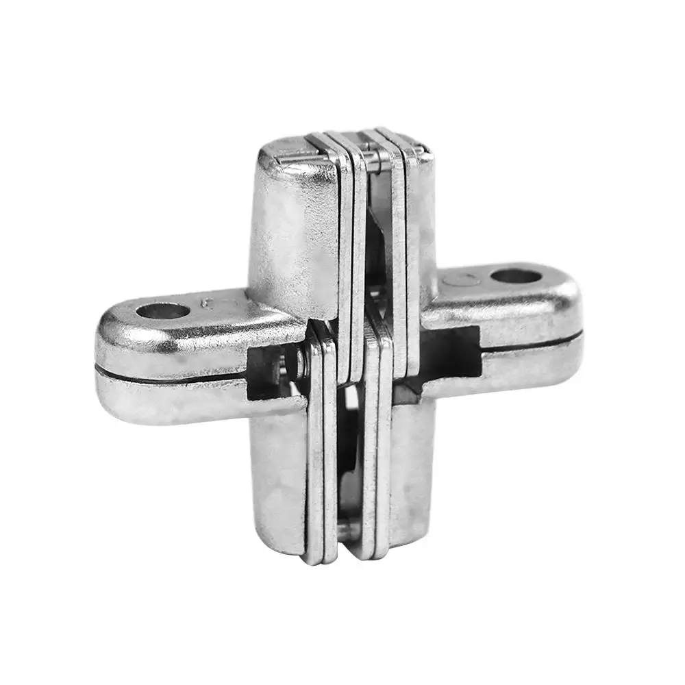Invisible Folding Oncealed Heavy Duty Worktop Furniture Hardware Cross Hinge Door Hinge Hardware Tool