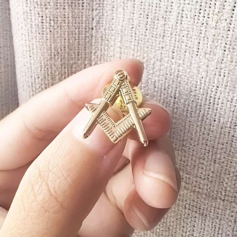 

100 шт. древний значок на лацкане с мотивом ритулов, квадратный компас, булавка для мемоники, каменные фримоны, металлическое ремесло