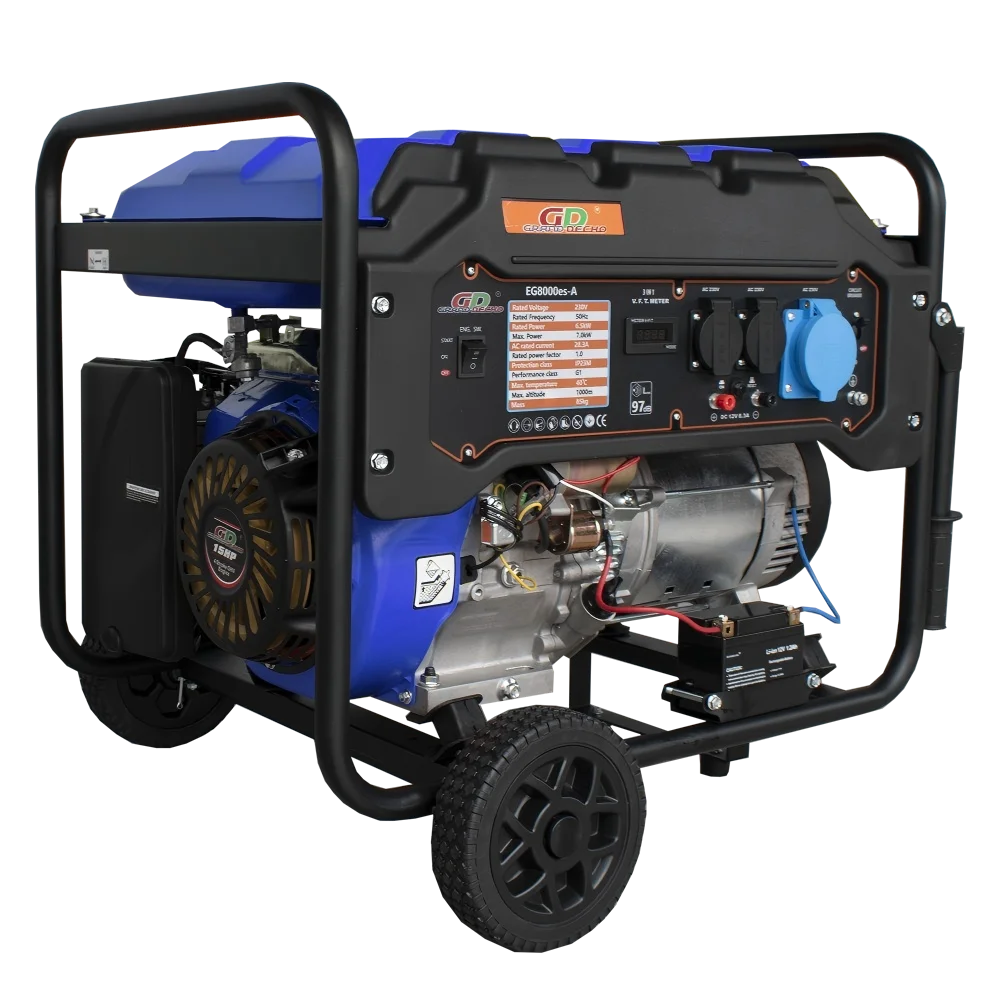 Reliable Air-Cooled 4-Stroke Start Generator EG8000ES-A for Farm Factory Home