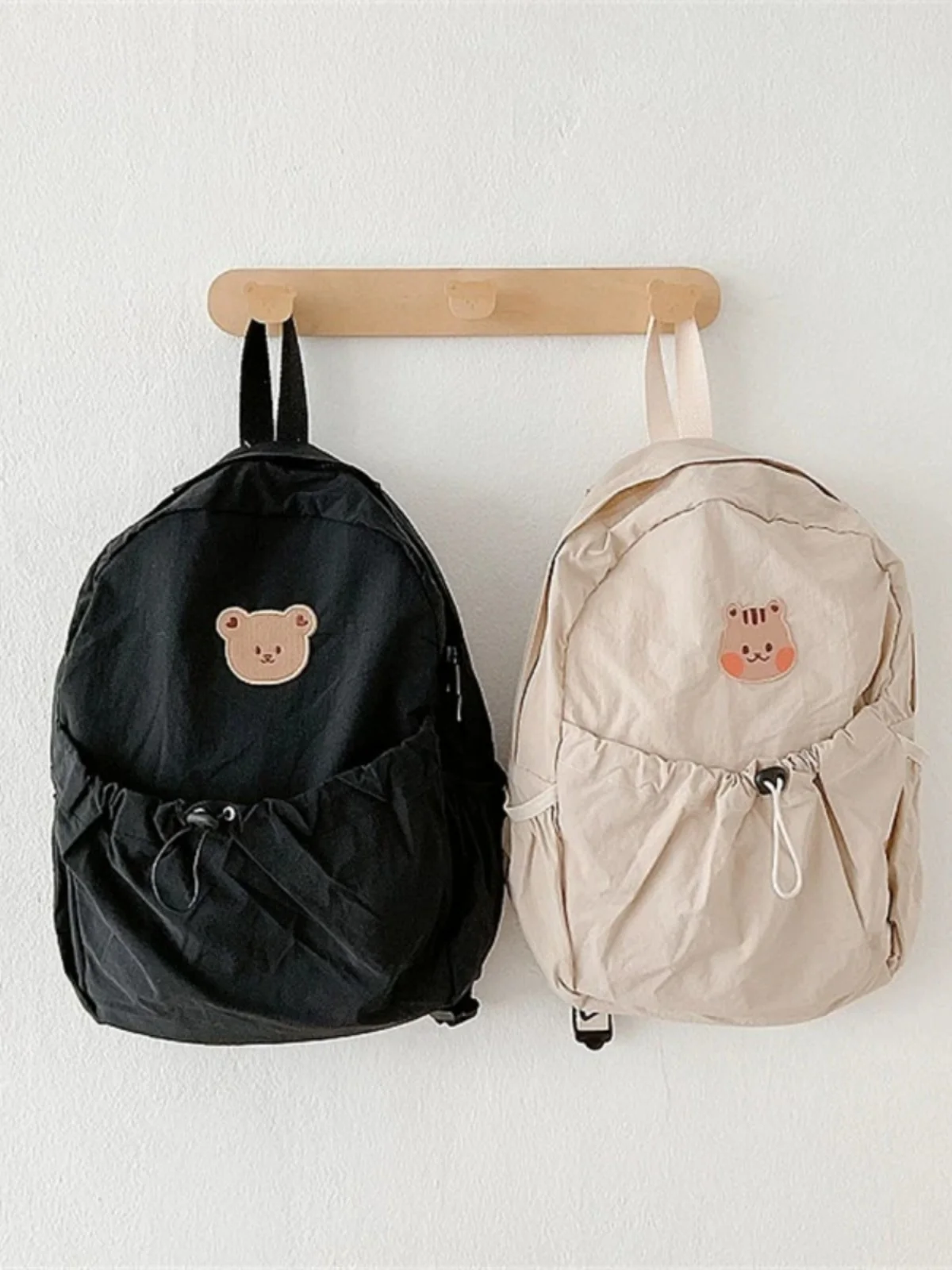 

New Ins Mommy Bag Lightweight Portable Bear Cartoon Multifunction Large Capaci Bapa for Outing Mother And Baby Nylon Ma...