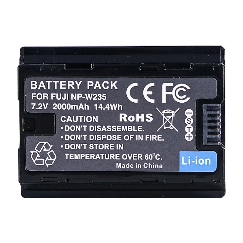 2000mAh NP-W235 استبدال البطارية ل فوجي فيلم X-T5 X-T4 X-H2 X-H2S GFX100S GFX50SII لكاميرا X-S10 X-T30 II X100V