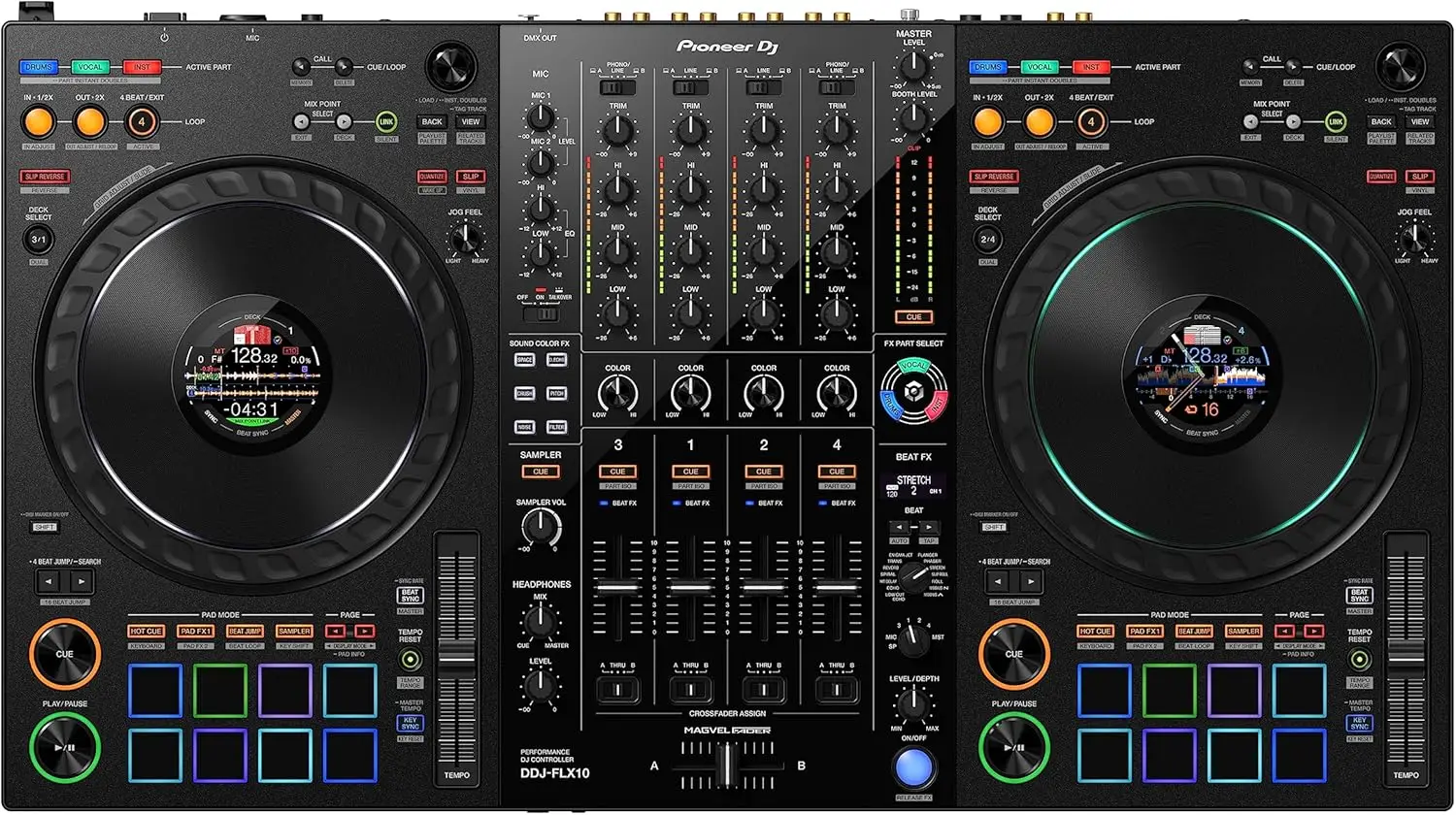 

СОВЕРШЕННО НОВЫЙ 4-дековый DJ-контроллер Pioneer DJ DDJ FLX10