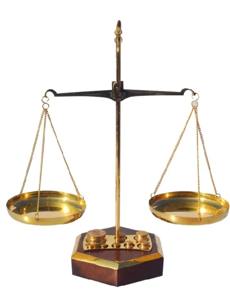 India Imported Brass Retro Nostalgic Balance Scale Creative Ornament Opened Study Desktop Fortune