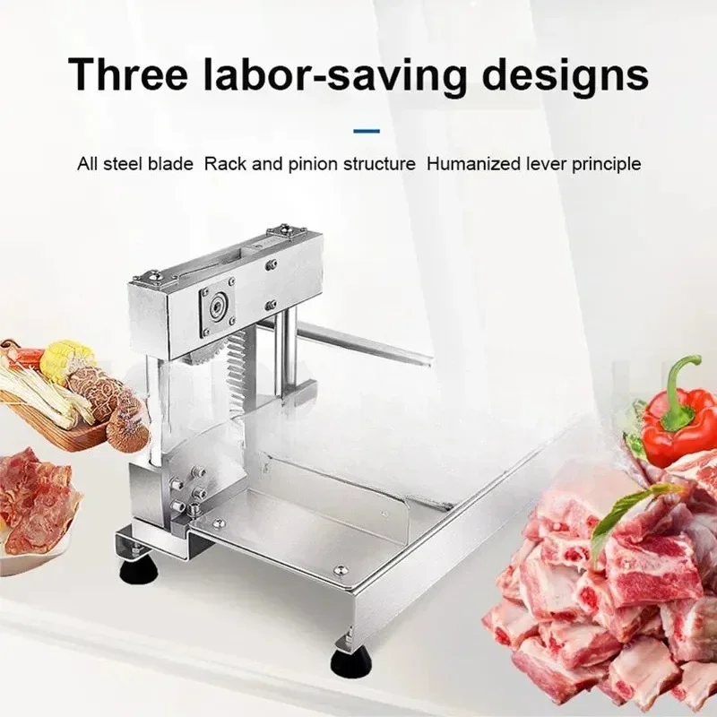 

Steel Rib Chopping Knife Manual Bone Cutting Machine Household Minced Meat Slicer Steak Lamb Chops Guillotine