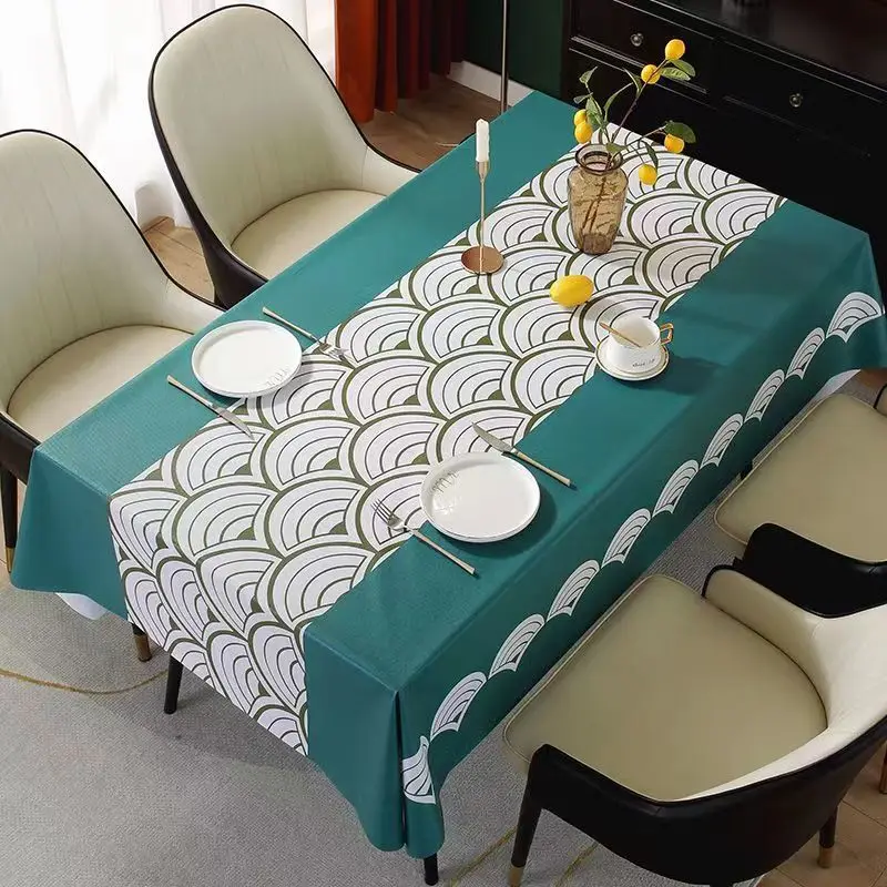 Waterproof and Oil-Proof Disposable Tablecloth, PVC Table Mat, Rectangular Placemat, Coffee Table