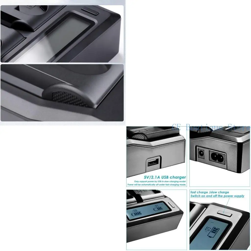 

652F EU Plug LCD-дисплей USB Двойное зарядное устройство для LP-E19 LP-E4N LP-E4 EOSR3 1DX MARCHII1DX2 1DX3 Камера