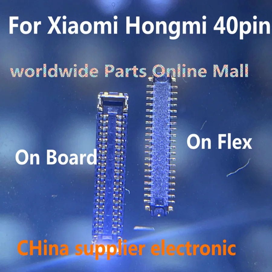 10-200pcs LCD Display FPC Connector On Board For Xiaomi Redmi Note8pro Note 8 7 Pro Hongmi 7pro 8Pro Note 7 8 Screen Plug 40pin