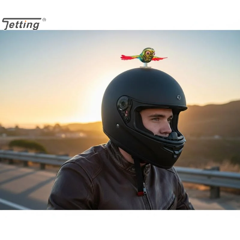 1/2 Pcs Car Flying Bird Ornament With Automatic Moving Wings Bright Colorful Design For Exterior Car Decoration Road Trips