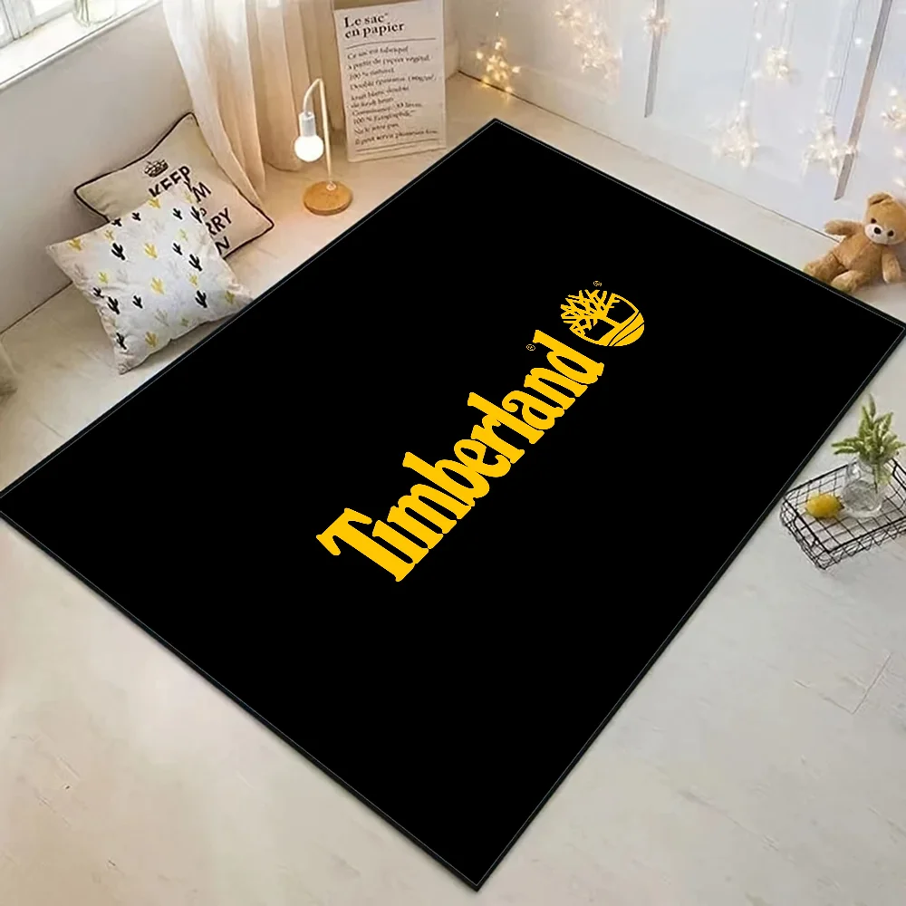 T-timberland-symbol Floor Mat Graphic Printed Flannel Doormats For Bathroom Kitchen Entrance Carpet Home Decor