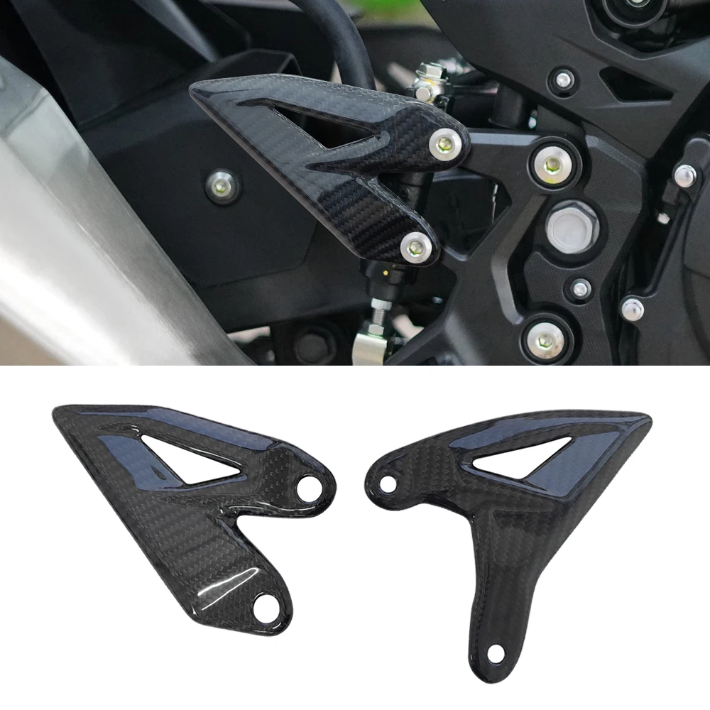 

Carbon Fiber Foot Peg Fairing Protector Cover Compatible for Kawasaki Ninja 400 2018-2024 & Z400 2019-2024