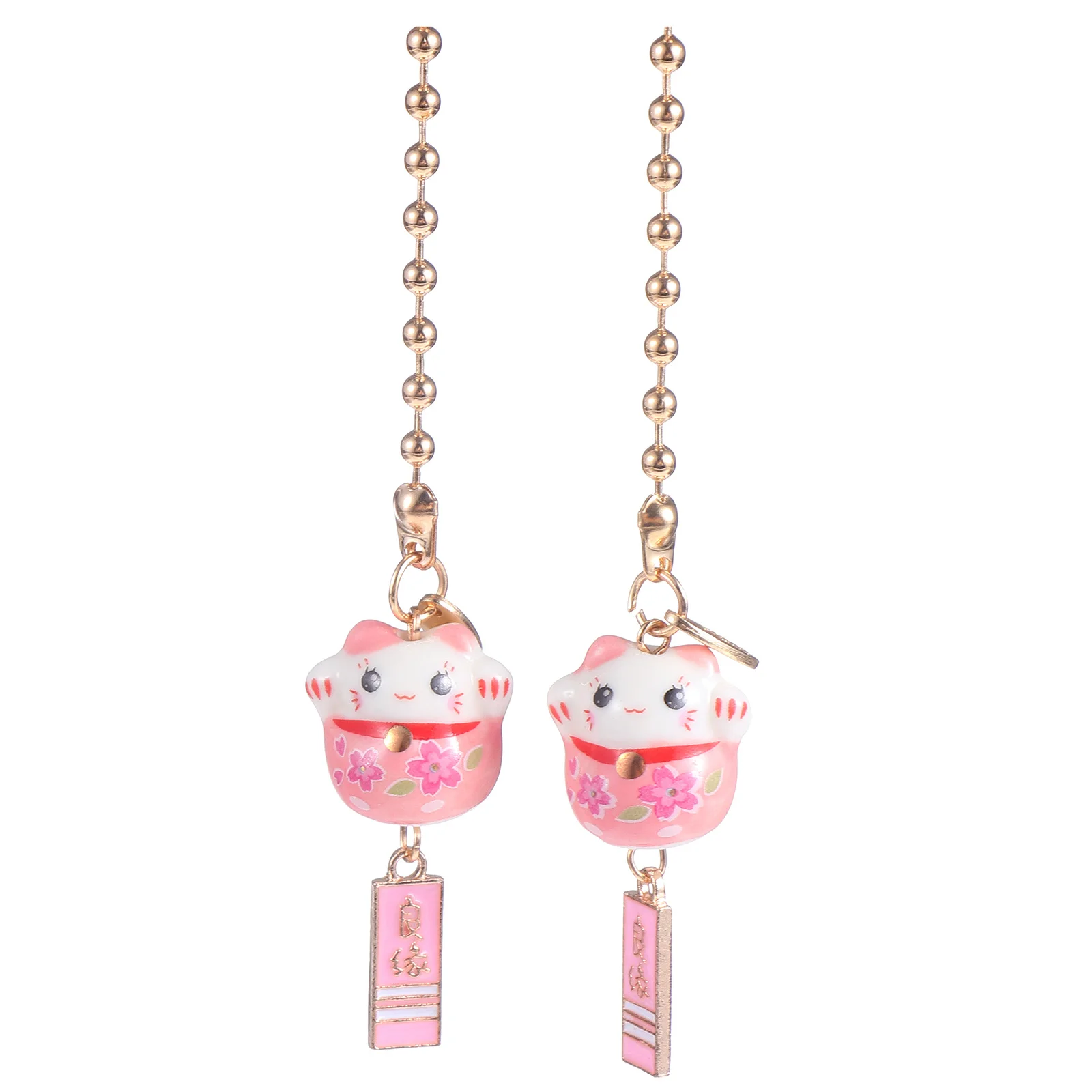 

Cute Car Charm Good Luck Cat Interior Hanging Pendant Decorations Rearview Mirror Accessories