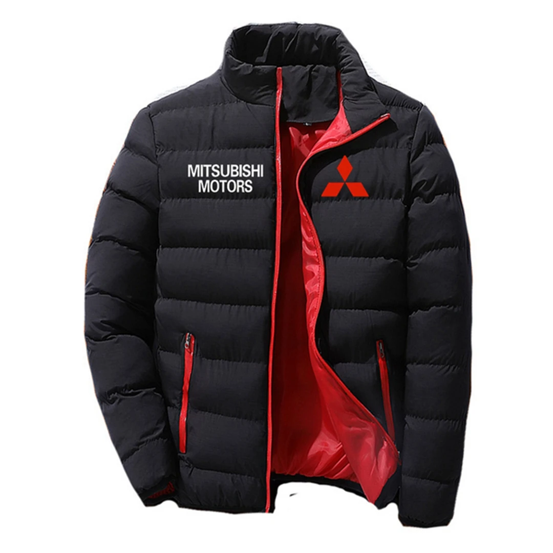 2025 winter men's new fashion warm raised collar down padded thickened cotton comfortable business casual simple coat