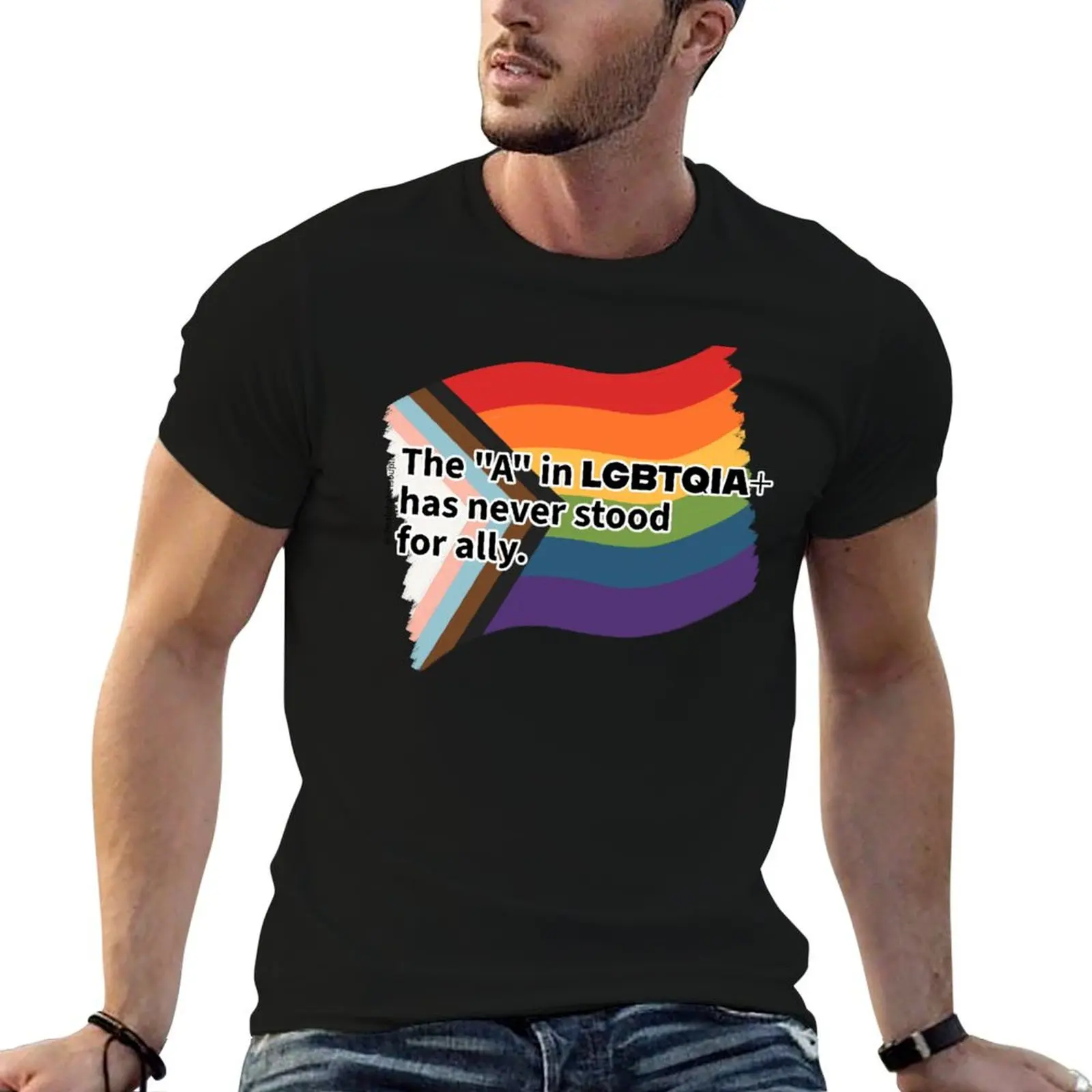 

A is NOT for allies T-Shirt vintage baggy shirts vintage clothes cute tops funny t shirts men