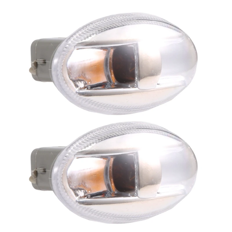 2Pcs Car Turn Signal Light Fender Side Lights For Citroen C2 Elysee Picasso Peugeot 307 206