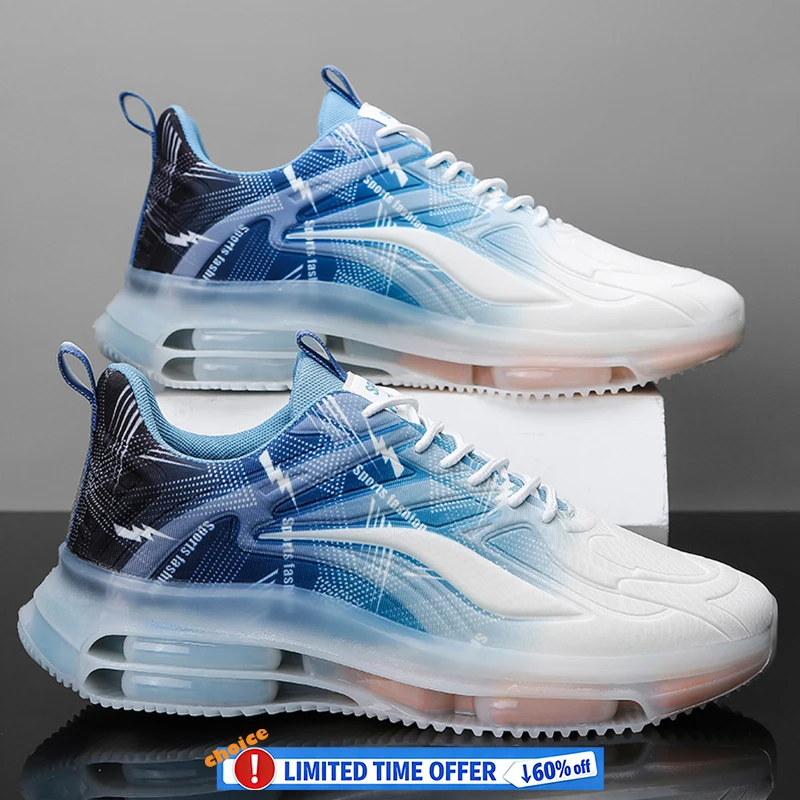 

Men's Running Shoes Jogging Breathable Cushioning Non-Slip Outdoor Marathon Shoes Trainer Race Casual Sneakers Off-road Shoes