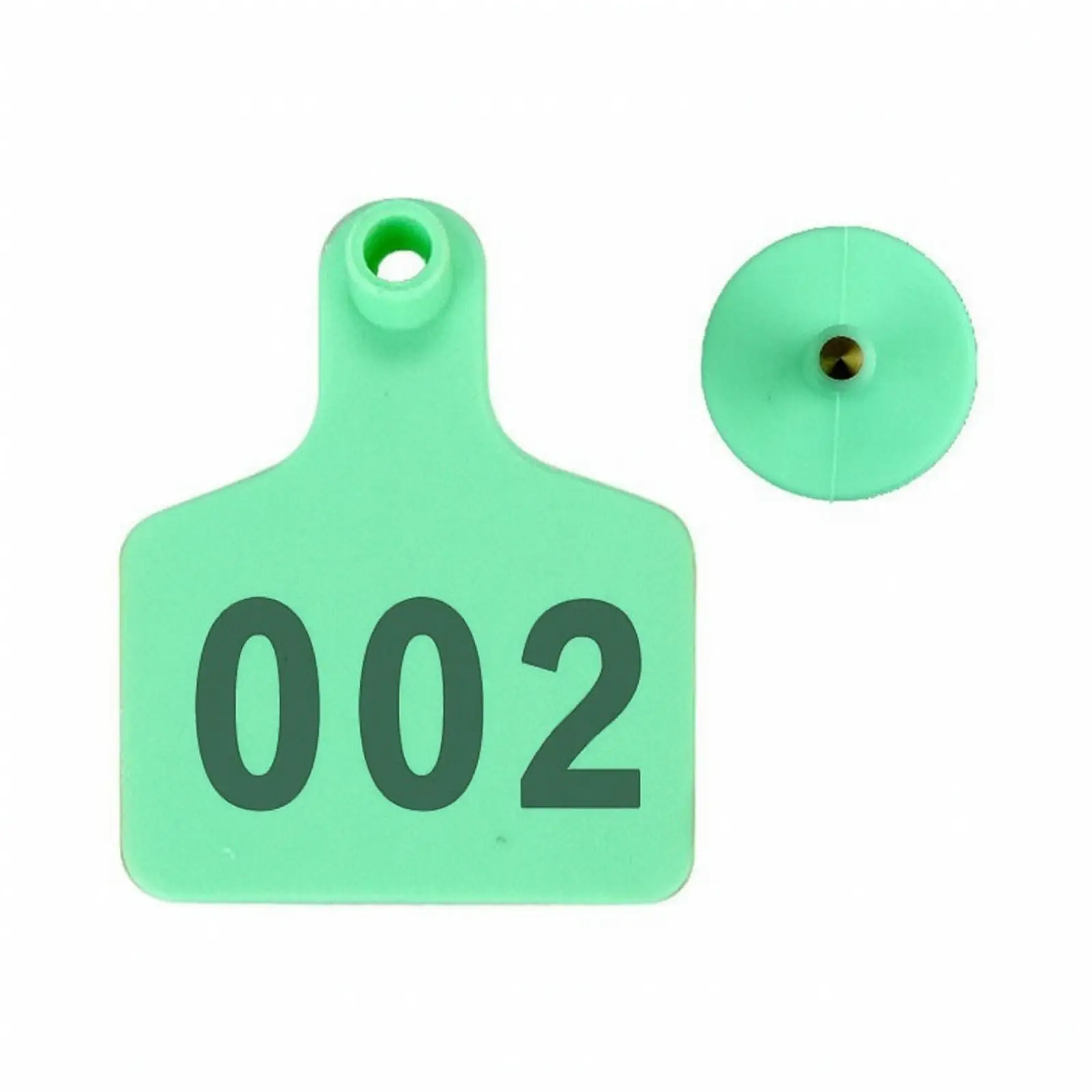 Farm Animal Ear Tag with Punch Hole for Organization Reusable TPU Plastic Copper Fastening Kit
