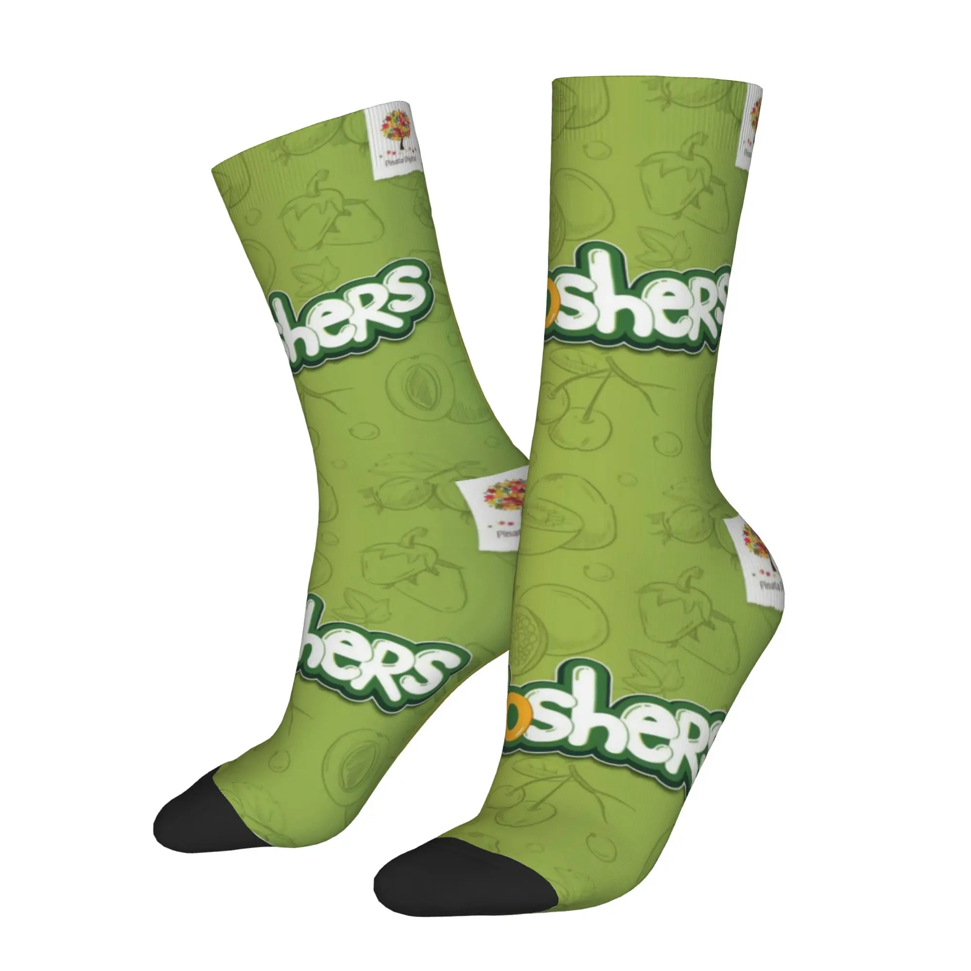 1 Pair Funny Sock Frooshers logo Hip Hop Seamless Pattern Printed Men Crew Socks Novelty Men's Socks