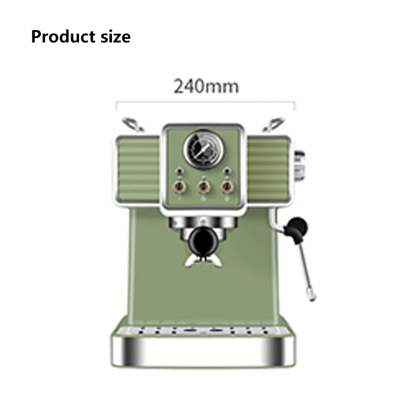 PE3690 Ltalian Espresso Machine household Coffee Maker small Coffee Machine semi-automatic15bar steam milk foaming