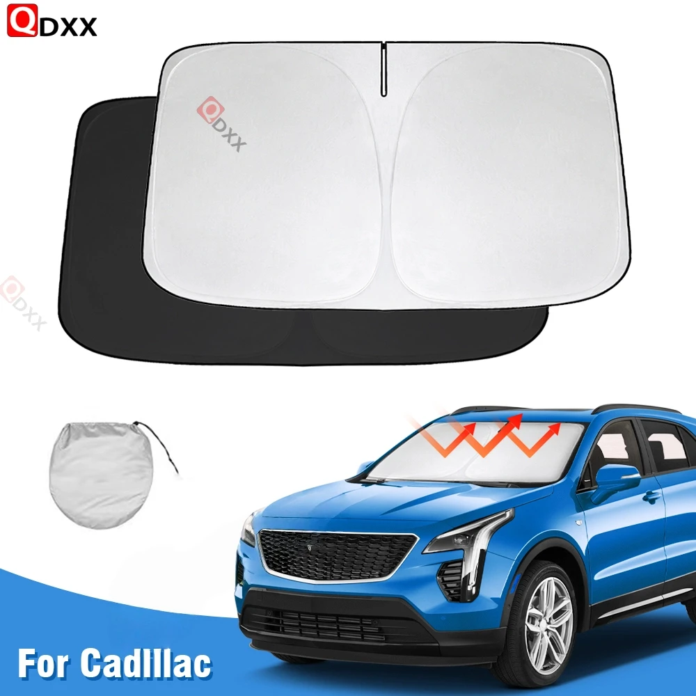 

Солнцезащитный козырек на лобовое стекло автомобиля для Cadillac XT4 2019 2020 2021 2022 2023, солнцезащитный козырек на окно, защита от солнца, складные блоки, УФ-лучи