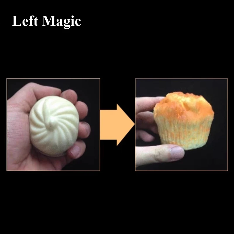 Food Traveler Magic Tricks Steamed Bun Vanishes To Muffin Cake Food Changes Funny Stage Street Illusions Gimmicks Mentalism Prop