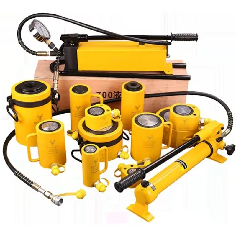 Ultra-Thin Portable Hydraulic Lifting Jack 5T/10T/20T/30T/50T Adjustable Split Booster Steel Hydrocy Linder Tools 20T Load OEM