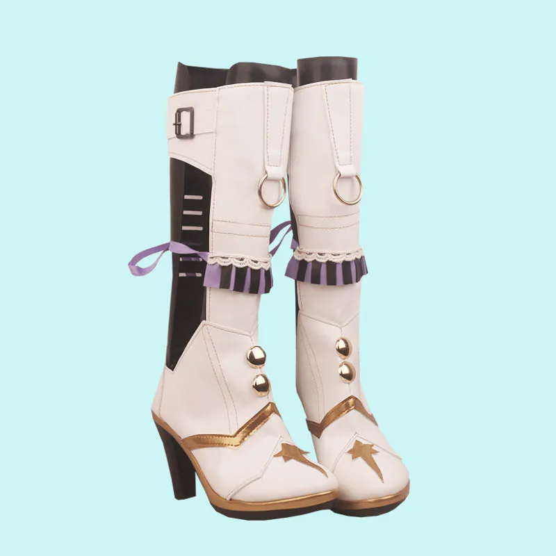 لعبة نو: أحذية كرنفال بليد التأثيرية أحذية الهالوين كرنفال حفلة حلوة جميلة القتال خادمة بولي Leather الأحذية الجلدية