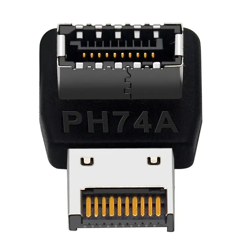 USB 3.1 Type-E 90 Degree Adapter Front Type-C Header Connector Expansion Cable Adapter Connector For PC Motherboard Plug