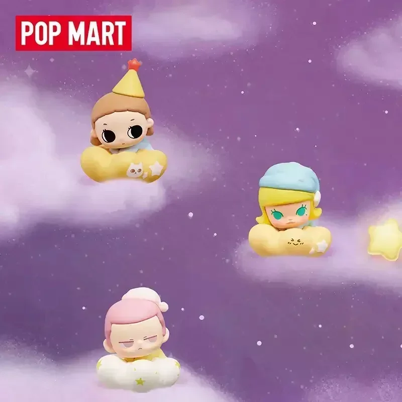 POP MART POP BEAN Goodnight Night Sky Series Mini Mystery Box Echte Blind Box Guess Bag Ornament Figuren Home Decor Desktop