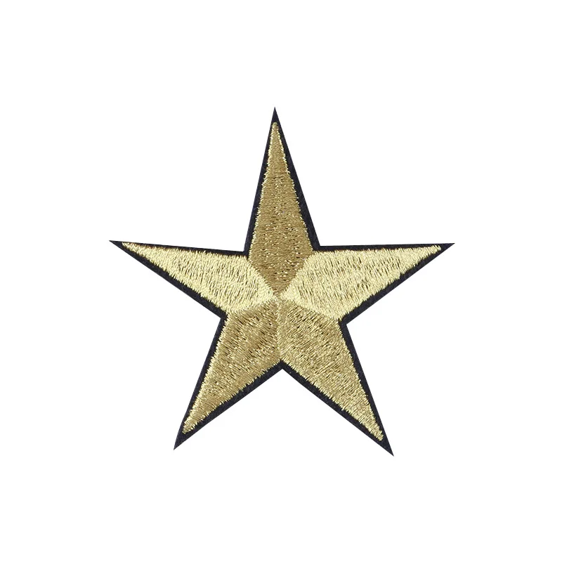 Clothing Embellishment Patch for DIY Sewing with Five-pointed Star Stickers Appliques Punk Clothes Iron on Patches Badge