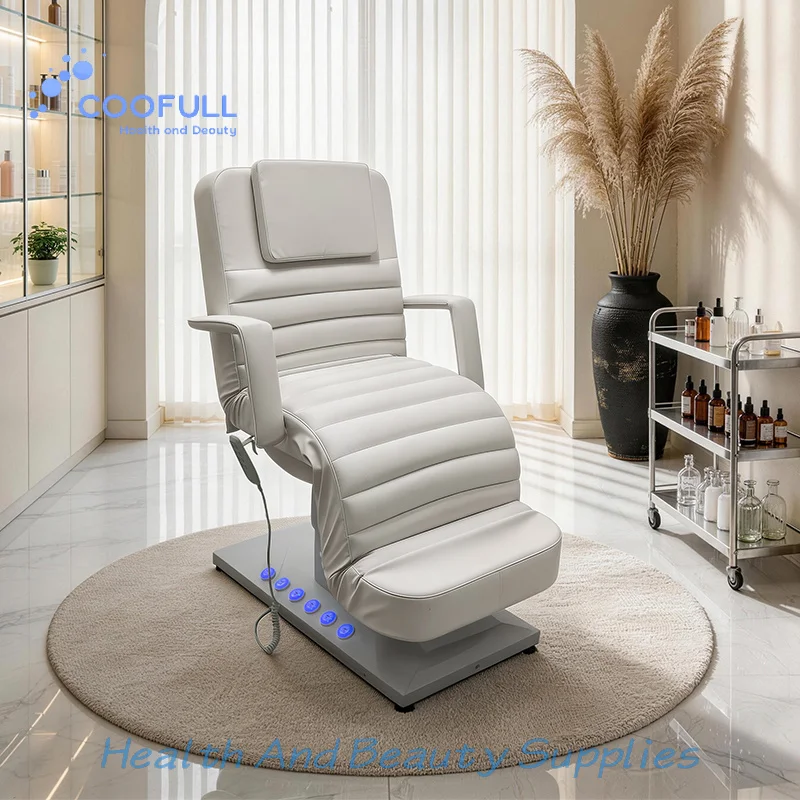 Coofull New Popular Electric Massage Bed Double Control Beauty Salon Furniture Cosmetic Eyelash Bed Electric Beauty Bed