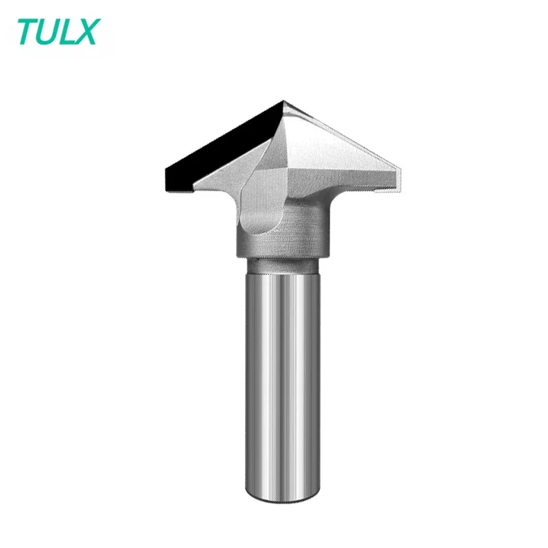 

TULX Diamond Wood Cutters T slot tools V router bit Pcd Cabinet Profile circular arc cutter For Furniture Solid wood plywood