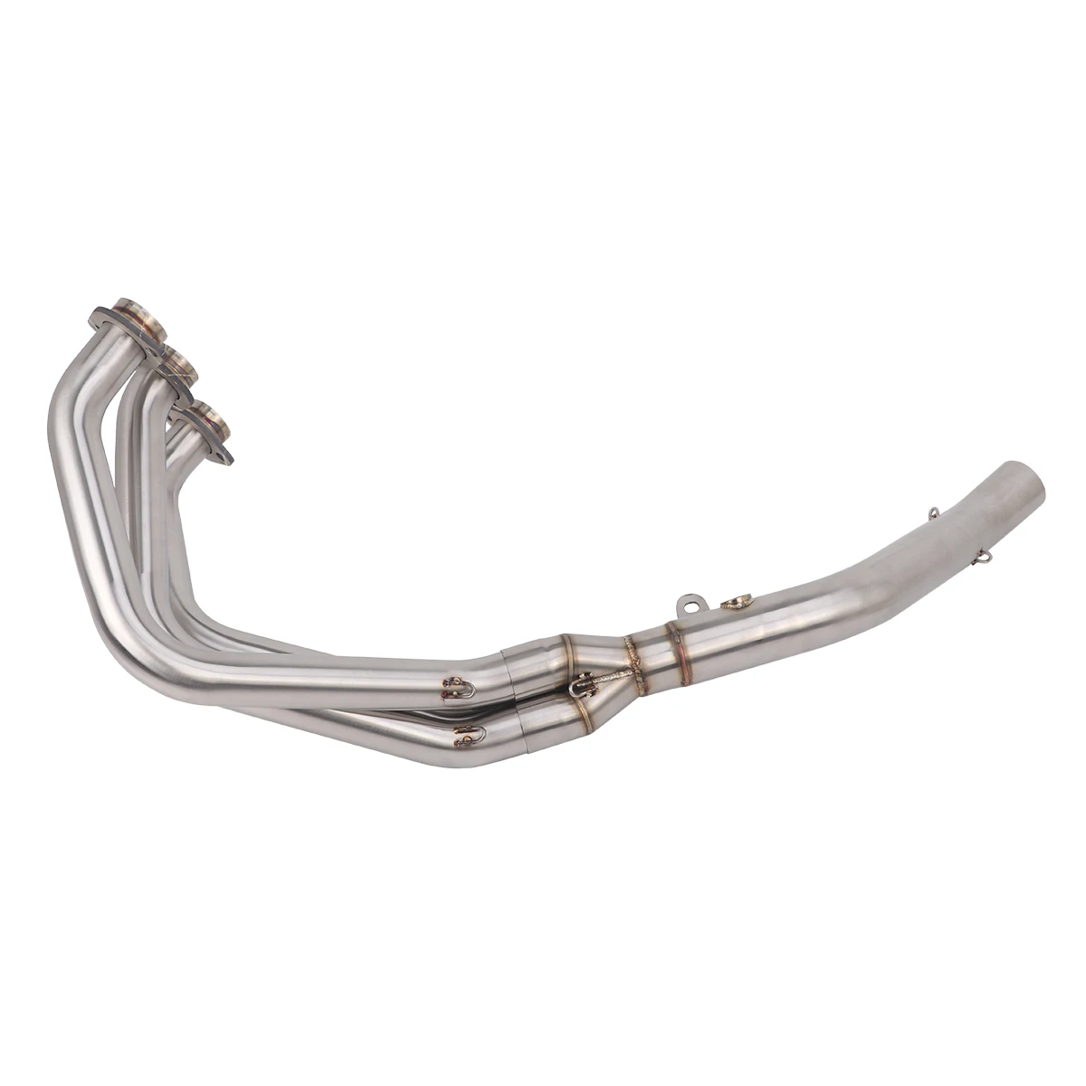 Slip on For Yamaha MT09 FZ-09 XSR900 2021-2025 Motorcycle Exhaust Systems Escape Modified Muffler Link Front Link with 2 lines view 2