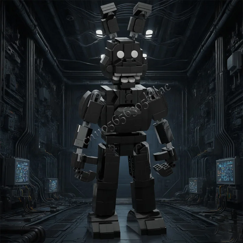 533 PCS Série de Personagens de Jogos Populares, Modelo de Bloco de Construção Modular Personalizável Dark Ethereal Hare, Brinquedo Simples DIY para Presente de Festival