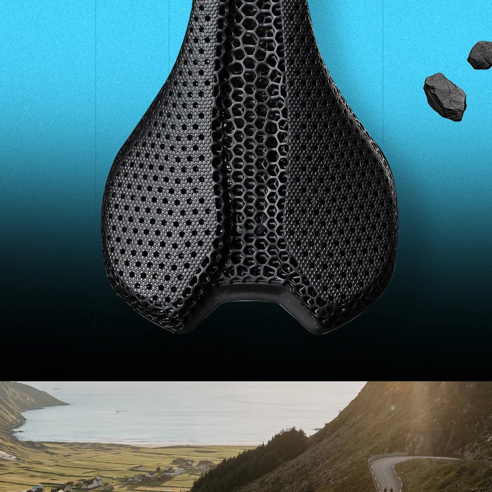 RYET Ultraleichter Carbon 3D-Gedruckter Fahrradsattel 190g/210g 7*9 Fahrrad-Sitzkissen für Rennrad MTB Mountain Gravel Radzubehör – Detail 2