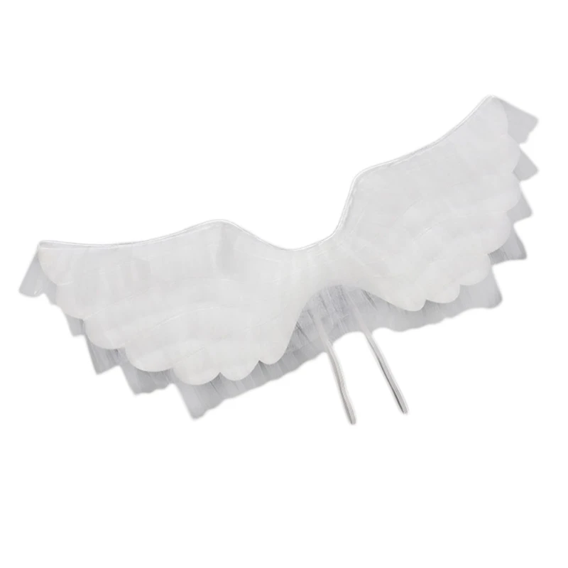 Hoofdband engelenvleugels toverstaf voor kinderen engel kostuum volwassen verenvleugels Halloween maskerade rol voor spel