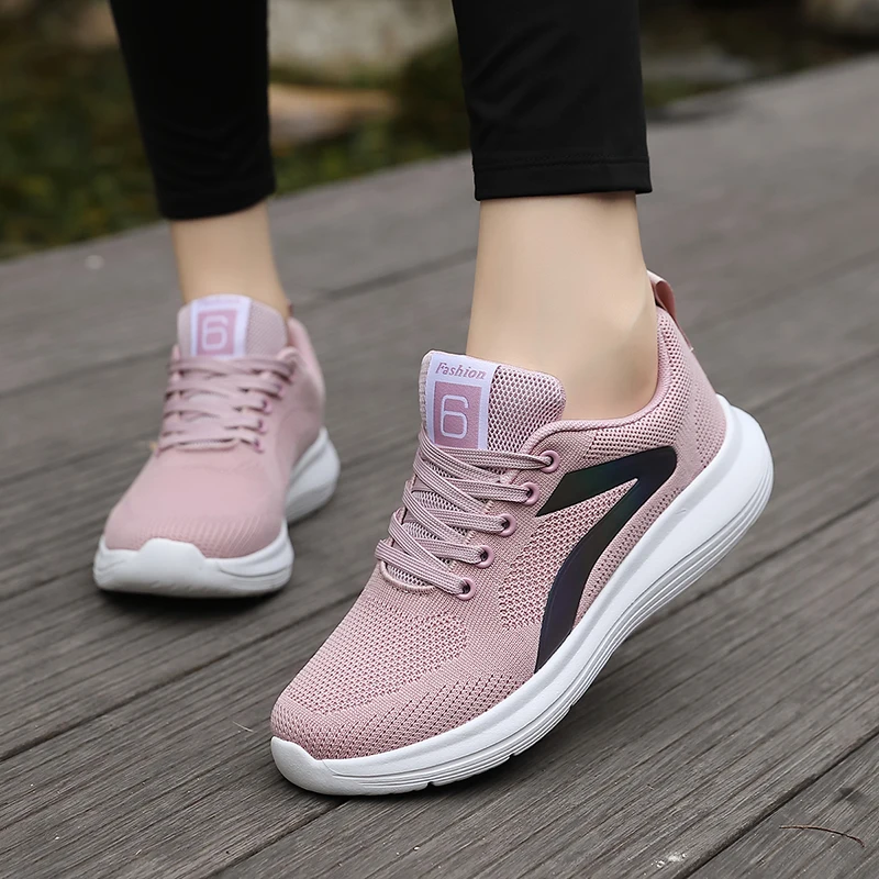 Zapatillas de correr para mujer, zapatos deportivos informales de suela suave, talla grande, temporada de primavera y otoño, 2024