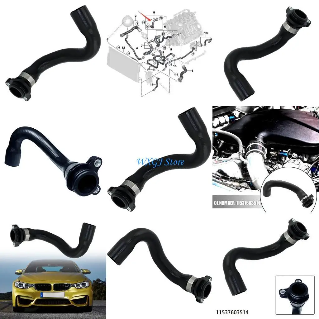 

37JE Шланг радиатора Шланг охлаждающей жидкости Водопроводная линия Шланг охлаждающей жидкости для N20 N26 N52 N54