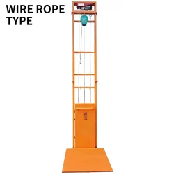 Electric household lift cargo elevator hydraulic platform lift simple small hoist Simple lifting platform Customized