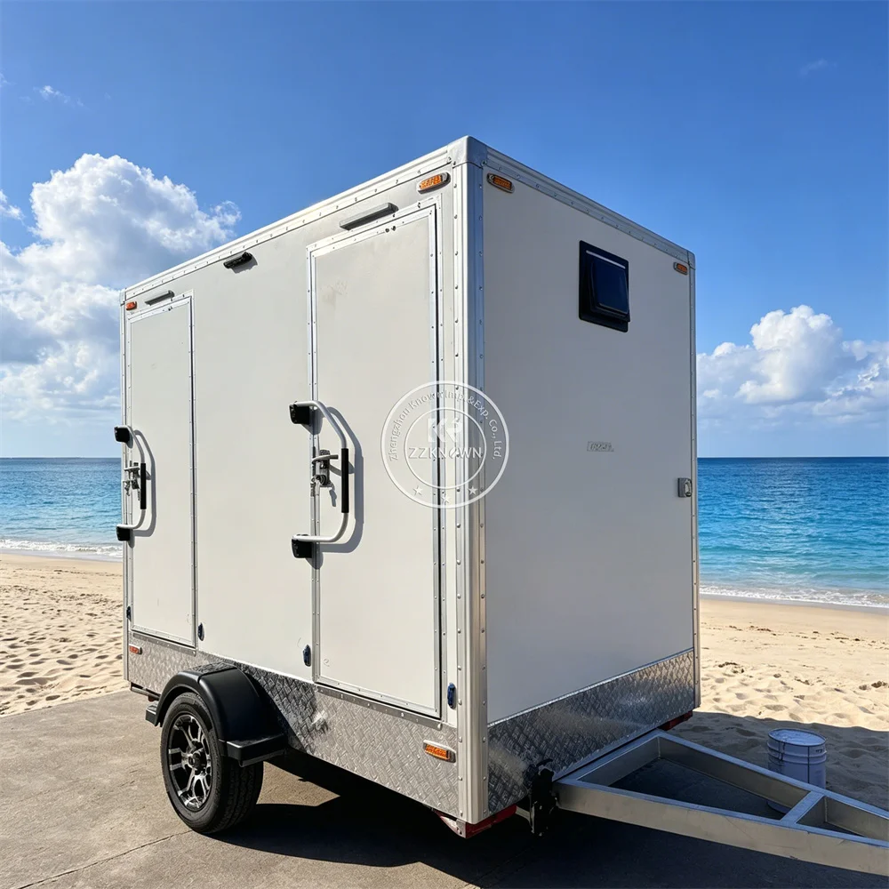 Mobile Bathroom Community Event Portable Restroom Cabin Hygienic Toilet Trailer for short term rental