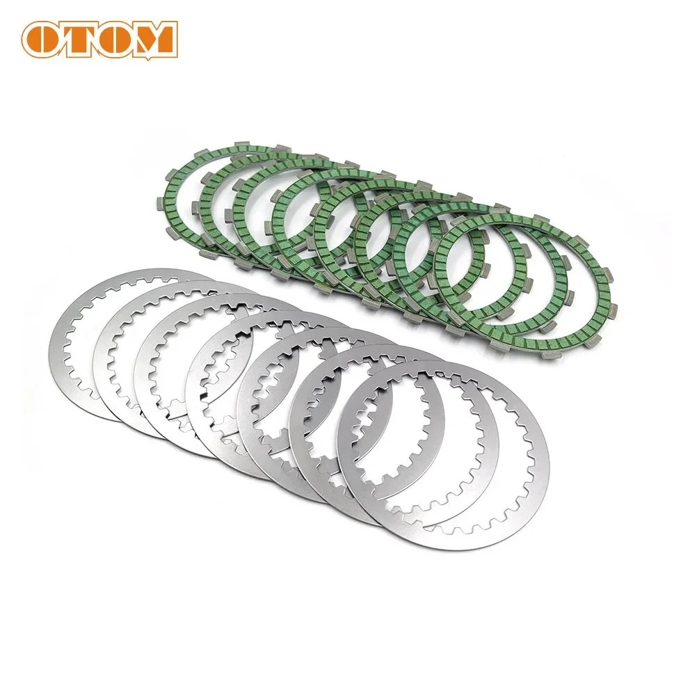 OTOM Motocross Clutch Friction Plates Steel Disc Kit For ZONGSHEN NC250 NC450 KAYO T6 K6 BSE J5 RX3 ZS250GY/450GY-3 ZS-177mm